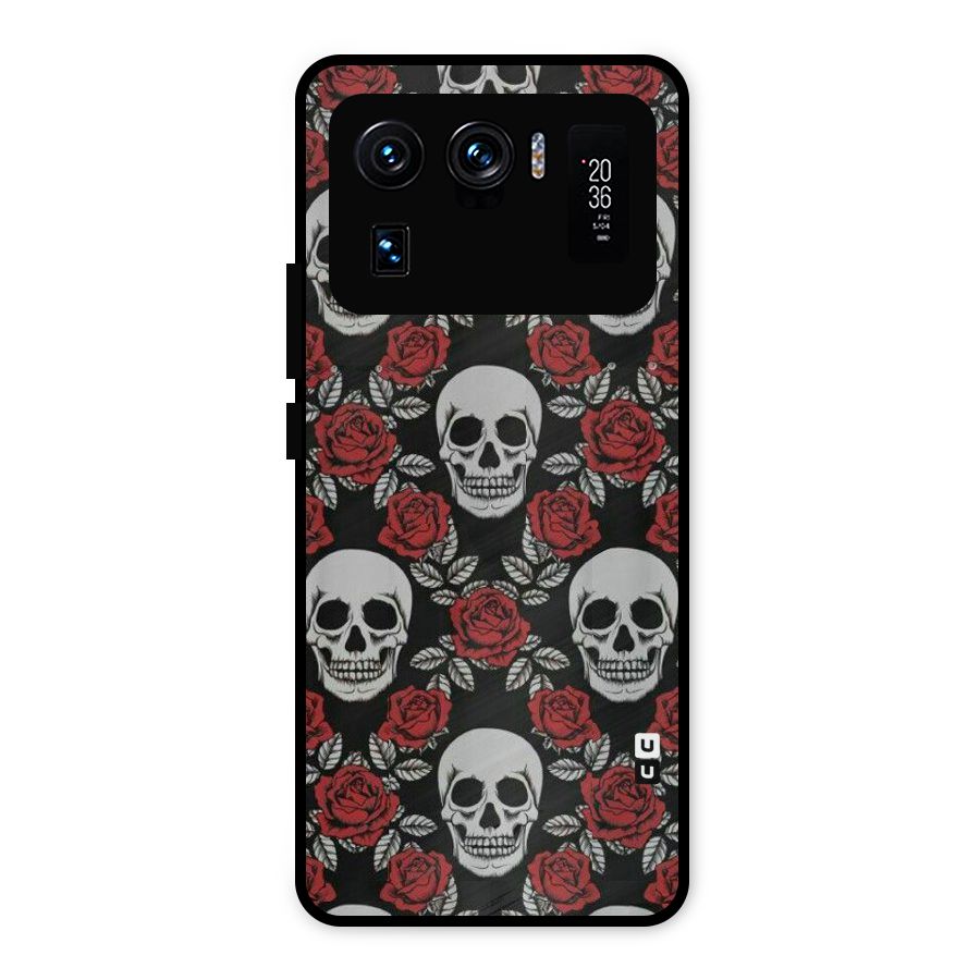 Grey Skulls Metal Back Case for Mi 11 Ultra