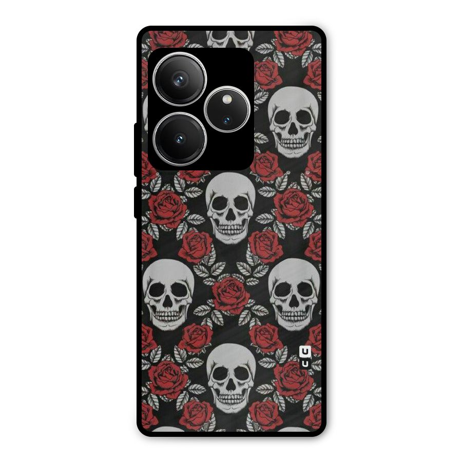 Grey Skulls Metal Back Case for Realme GT 6