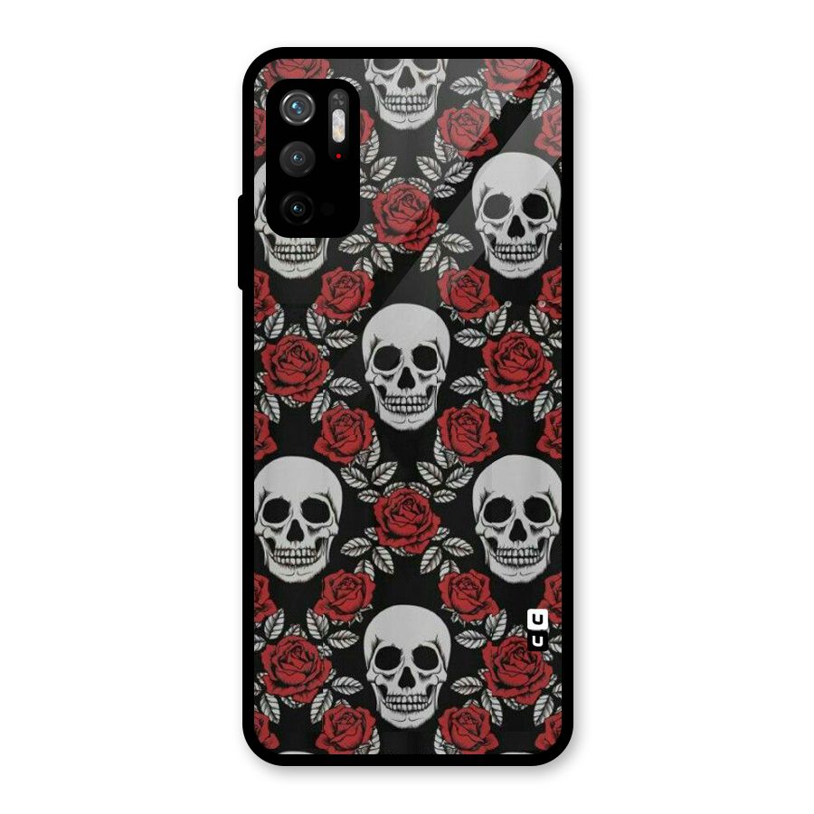 Grey Skulls Metal Back Case for Redmi Note 10T 5G