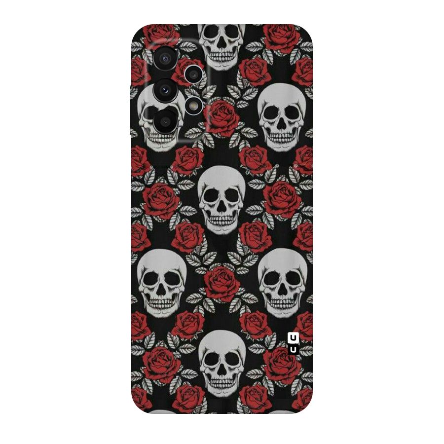Grey Skulls Original Polycarbonate Back Case for Galaxy A23