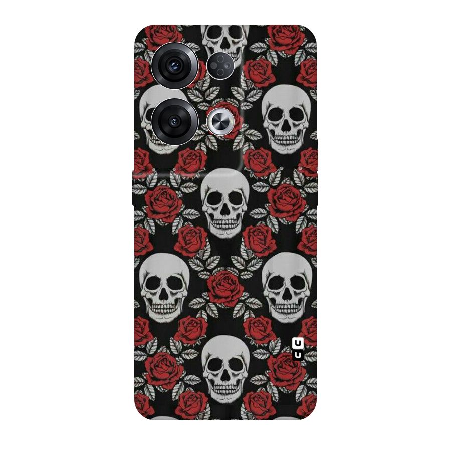 Grey Skulls Original Polycarbonate Back Case for Oppo Reno8 Pro 5G