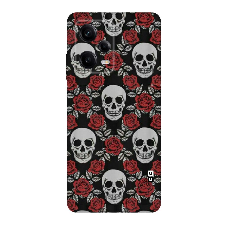 Grey Skulls Original Polycarbonate Back Case for Redmi Note 12 Pro
