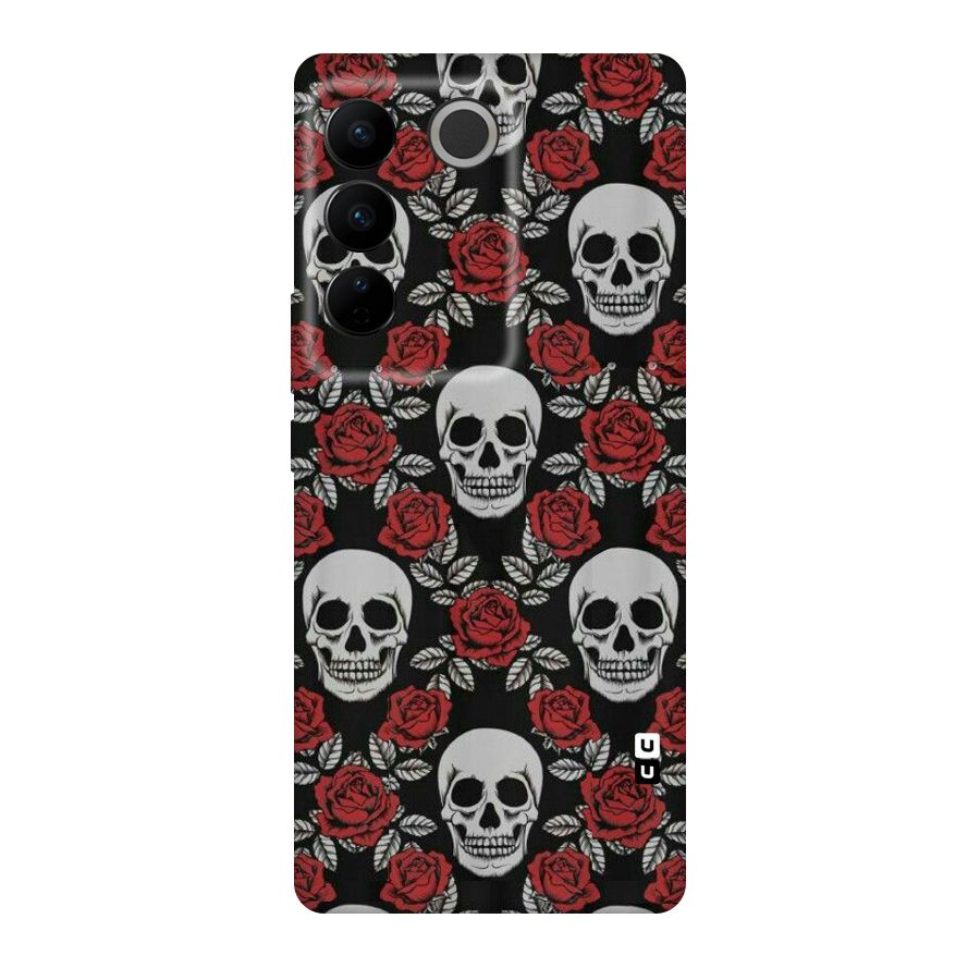 Grey Skulls Original Polycarbonate Back Case for Vivo V27