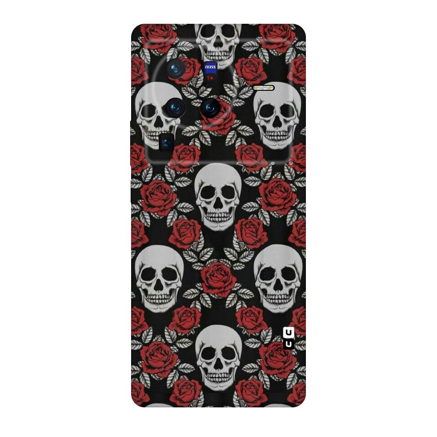 Grey Skulls Original Polycarbonate Back Case for Vivo X80