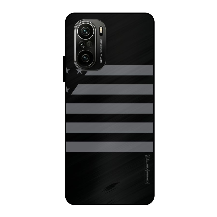 Grey Star Striped Pattern Metal Back Case for Mi 11x