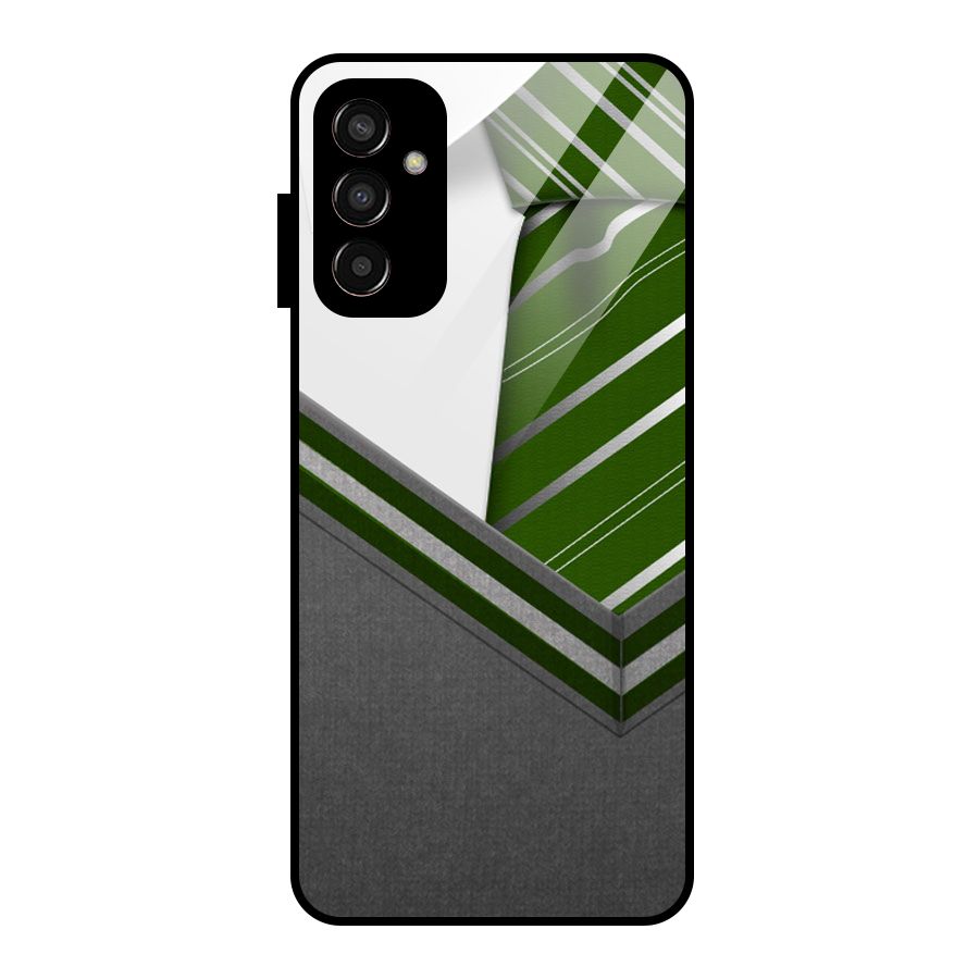 Grey Sweater Glass Back Case for Galaxy F13
