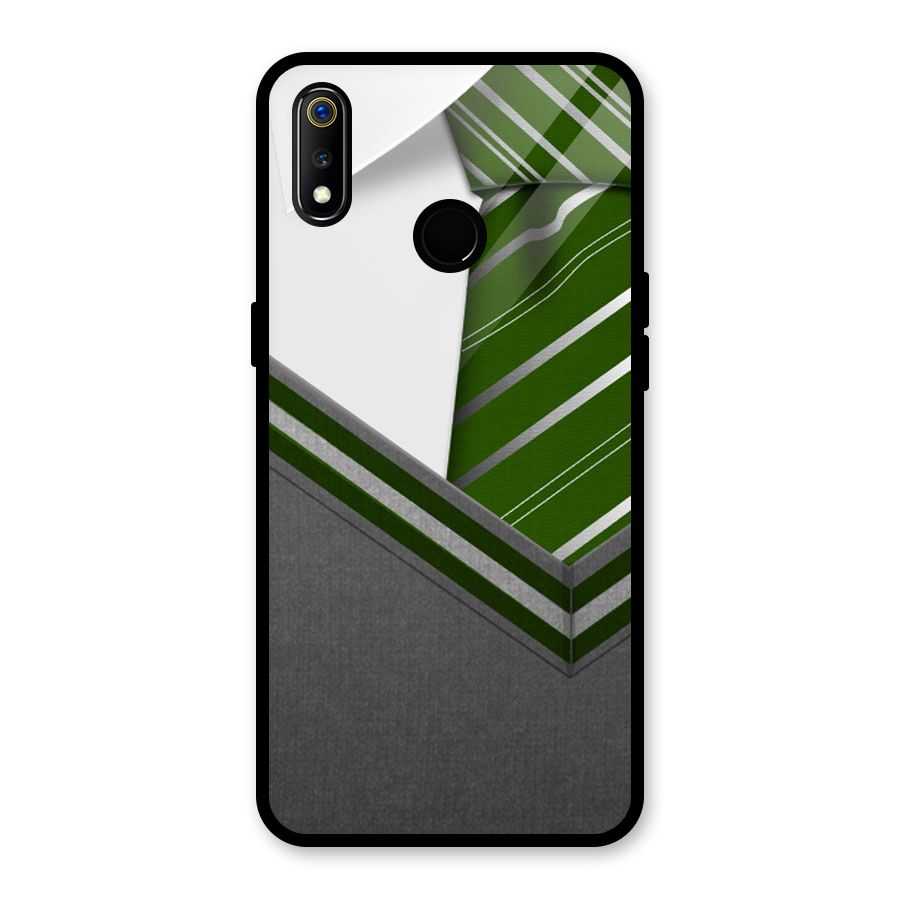 Grey Sweater Glass Back Case for Realme 3i
