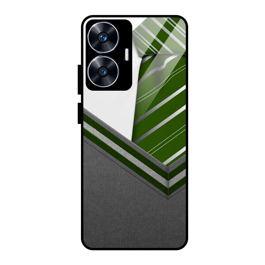 Grey Sweater Glass Back Case for Realme Narzo N55