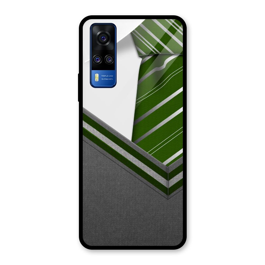 Grey Sweater Glass Back Case for Vivo Y31