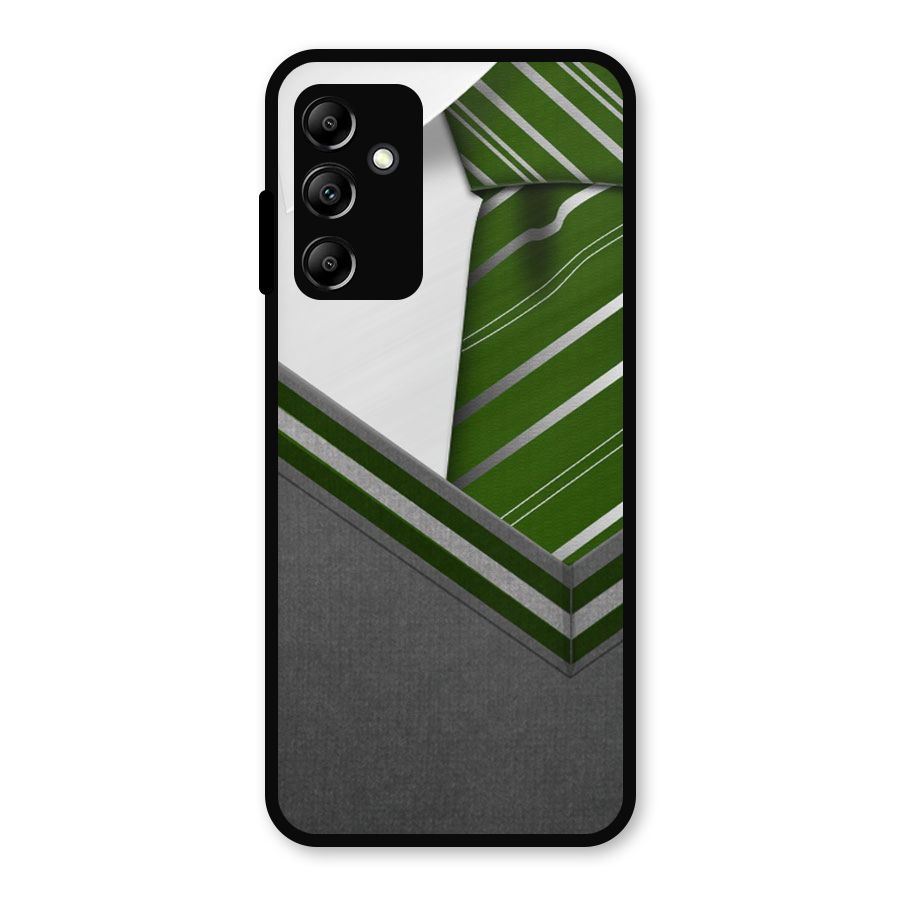 Grey Sweater Metal Back Case for Galaxy A14 5G
