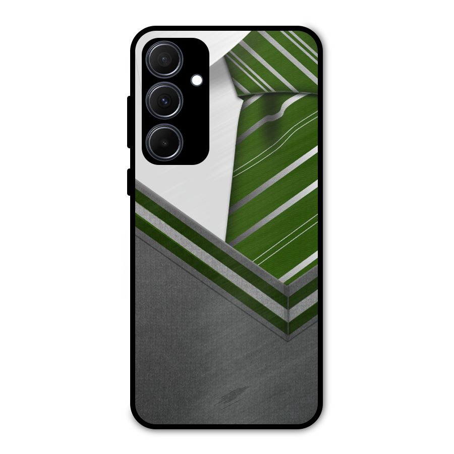 Grey Sweater Metal Back Case for Galaxy A35