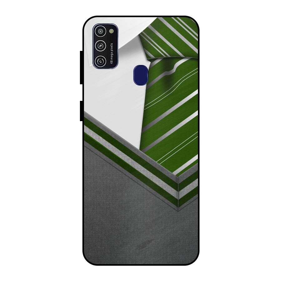 Grey Sweater Metal Back Case for Galaxy M21