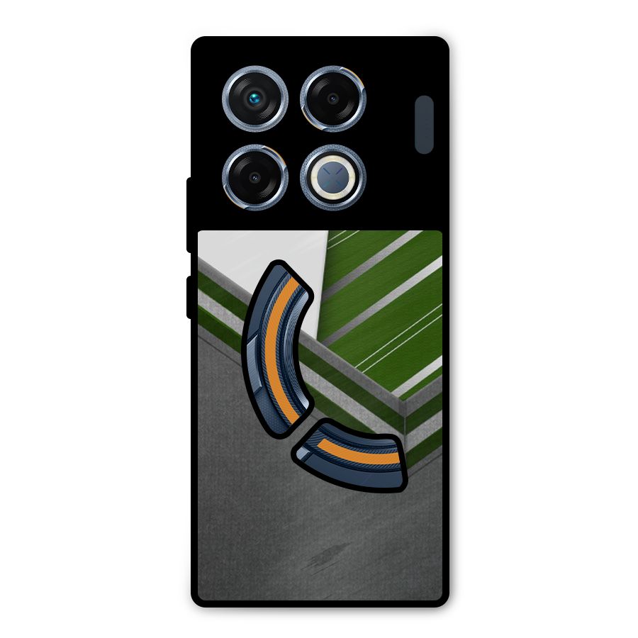 Grey Sweater Metal Back Case for Infinix GT 20 Pro