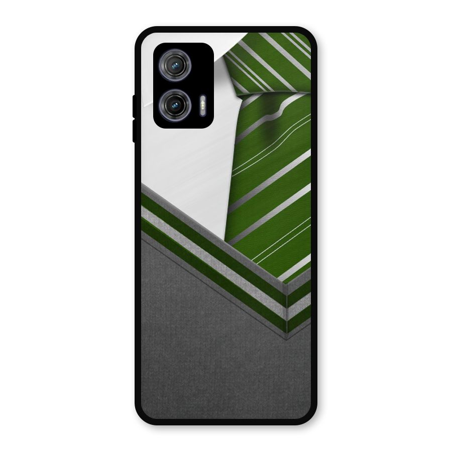 Grey Sweater Metal Back Case for Moto G73