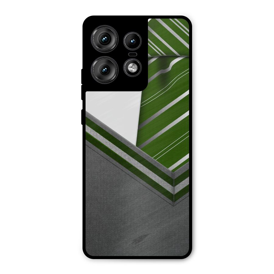Grey Sweater Metal Back Case for Motorola Edge 50 Pro