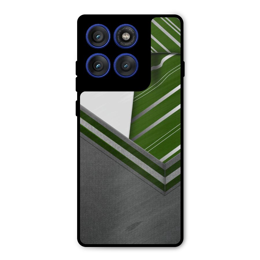 Grey Sweater Metal Back Case for Motorola Edge 60 Pro