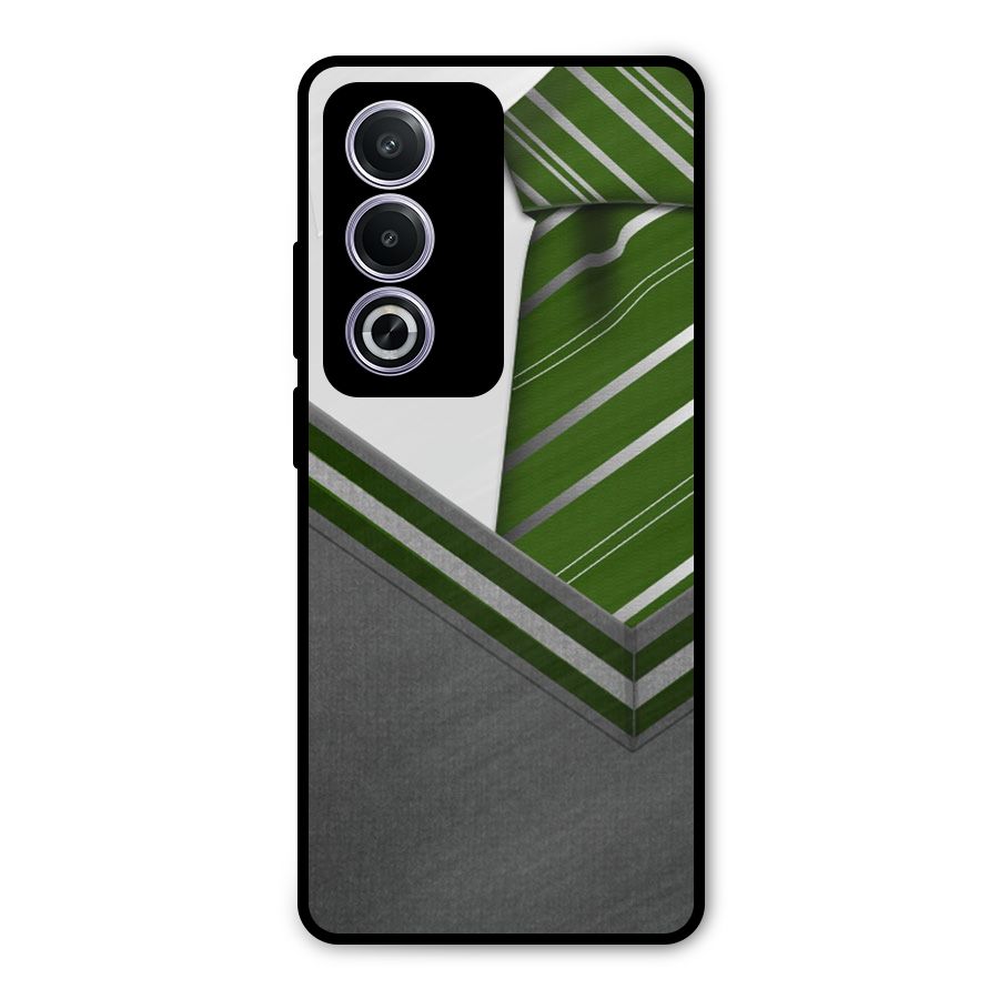 Grey Sweater Metal Back Case for Oppo A3 Pro