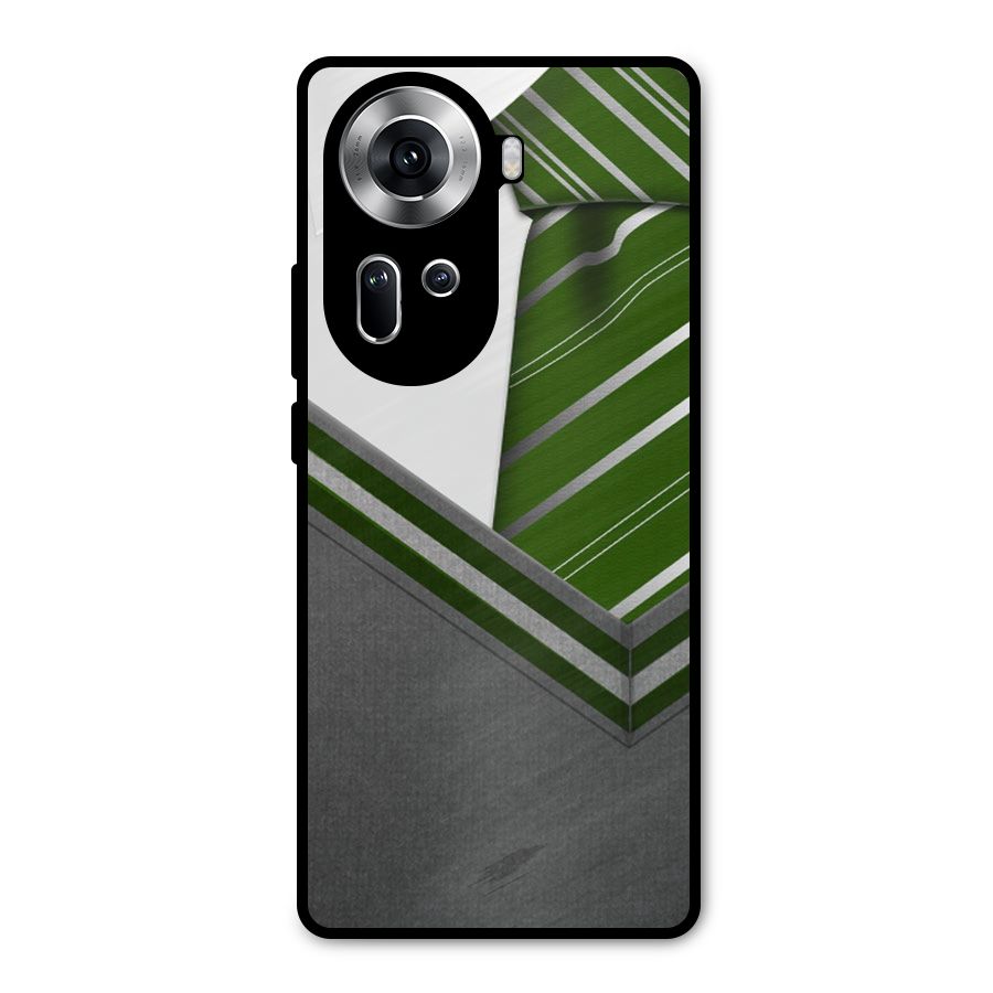 Grey Sweater Metal Back Case for Oppo Reno11 5G
