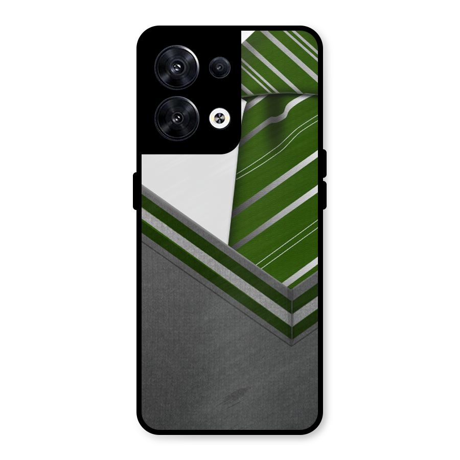 Grey Sweater Metal Back Case for Oppo Reno8 5G