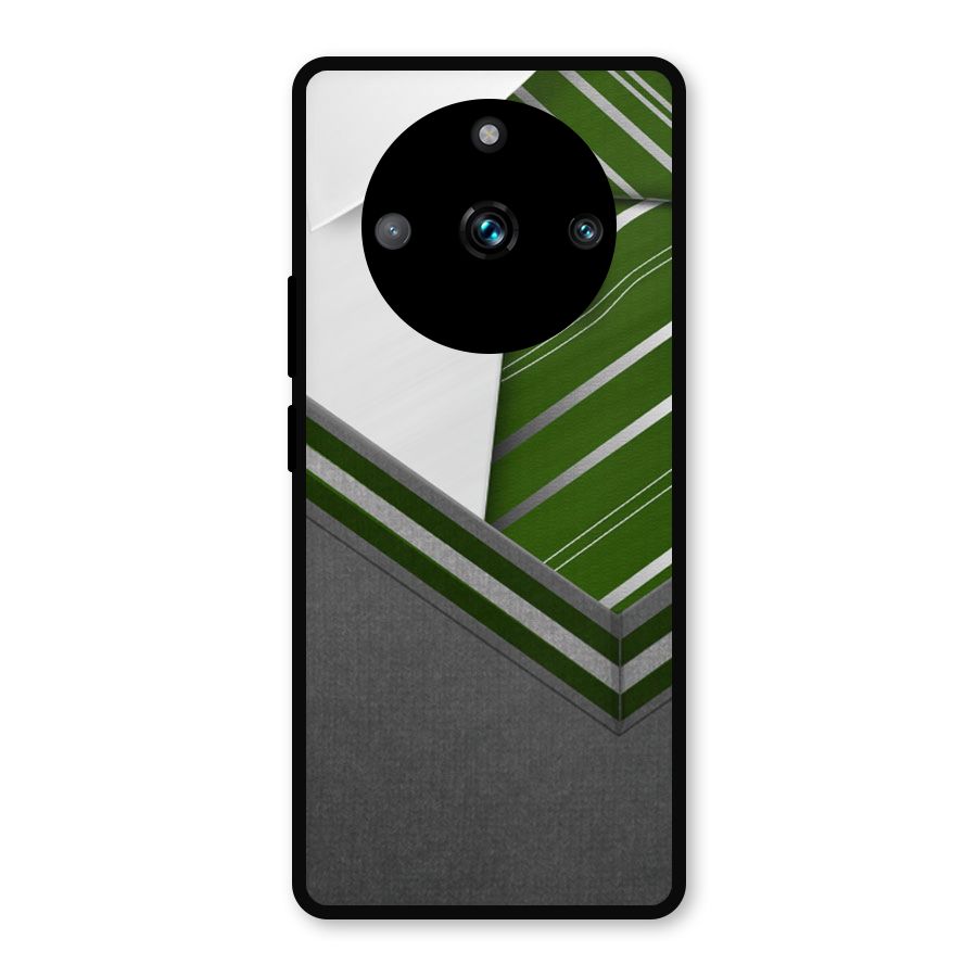 Grey Sweater Metal Back Case for Realme 11 Pro