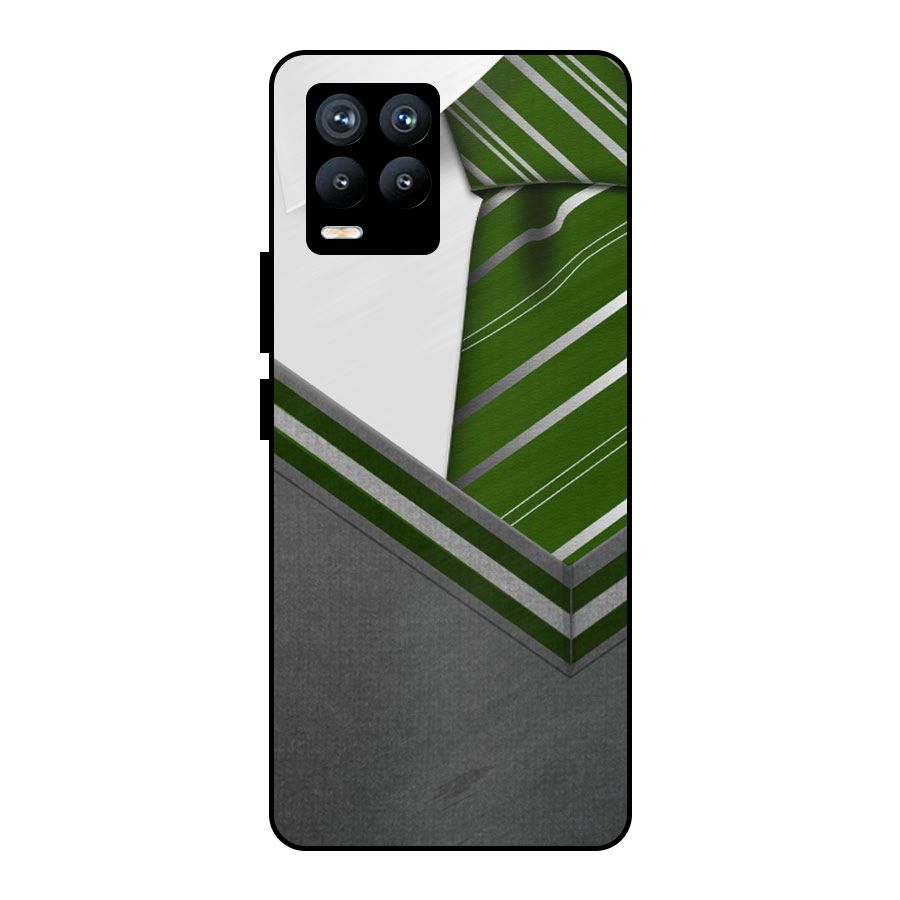 Grey Sweater Metal Back Case for Realme 8 Pro