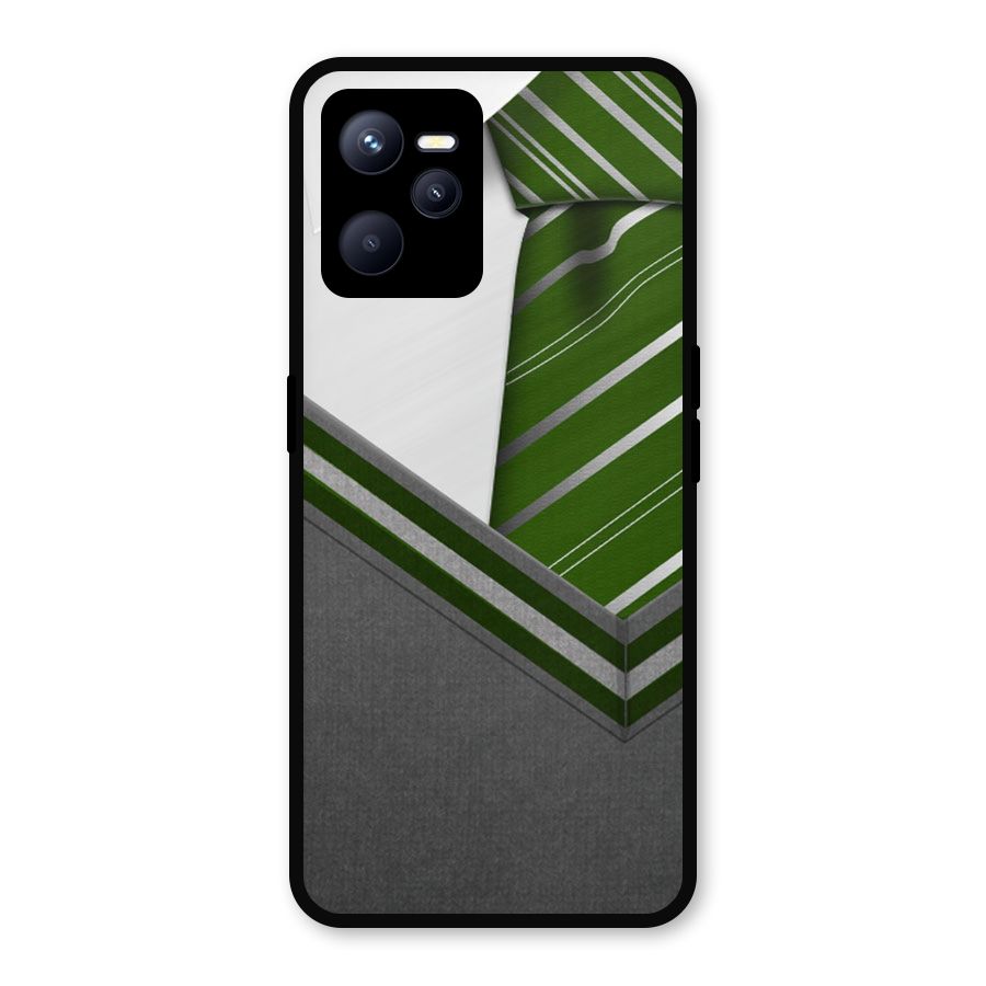 Grey Sweater Metal Back Case for Realme C35