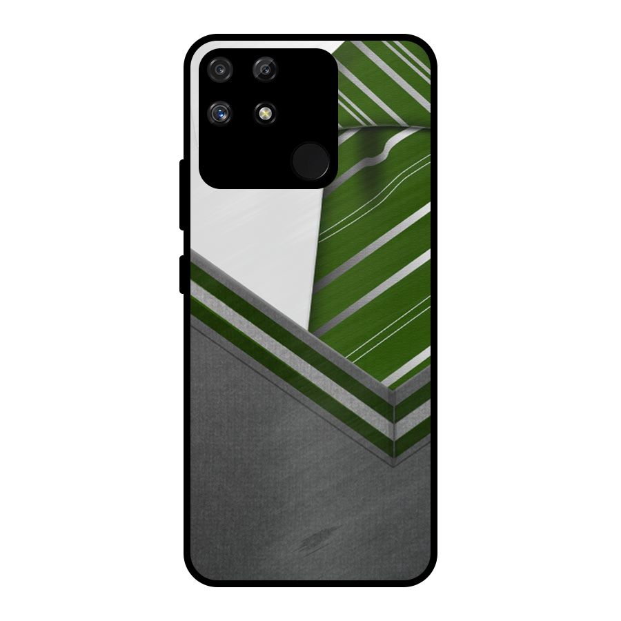 Grey Sweater Metal Back Case for Realme Narzo 50A