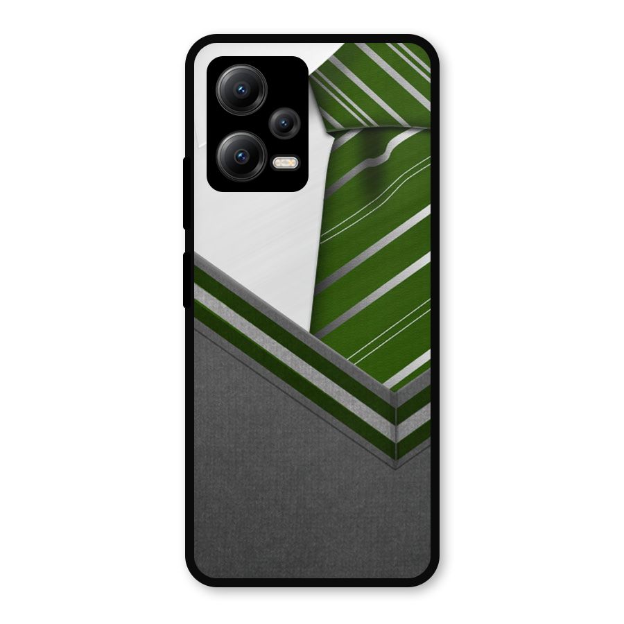 Grey Sweater Metal Back Case for Redmi Note 12 5G
