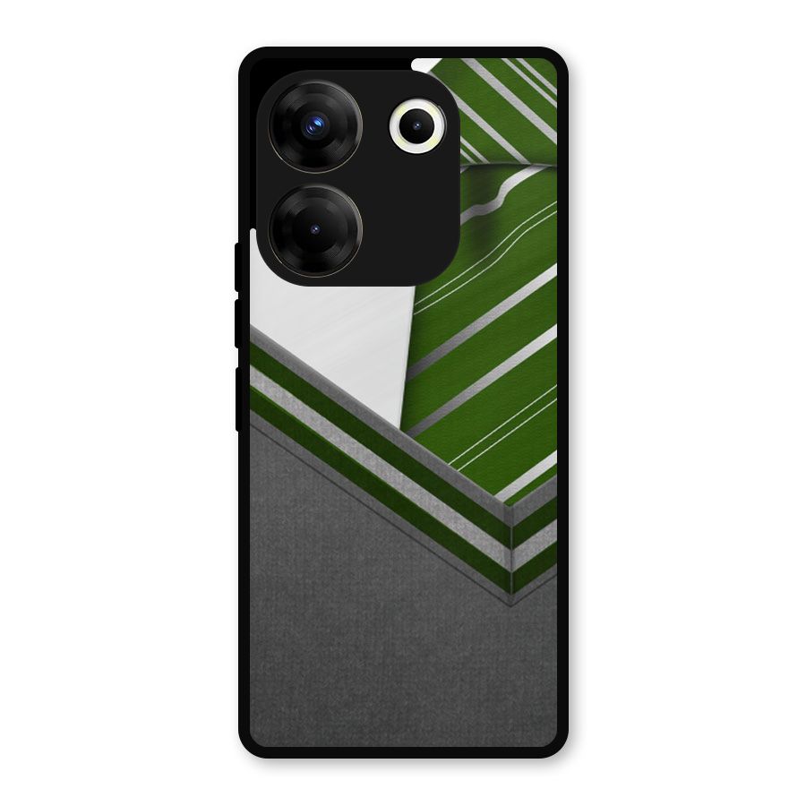 Grey Sweater Metal Back Case for Tecno Camon 20