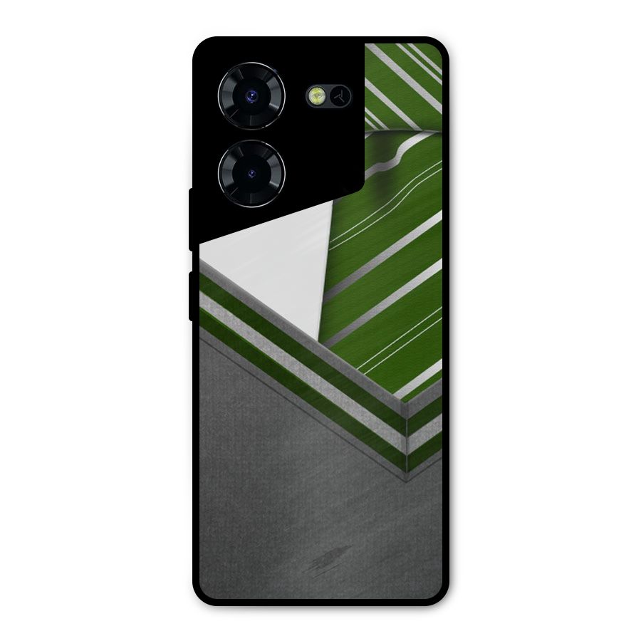 Grey Sweater Metal Back Case for Tecno Pova 5 Pro 5G