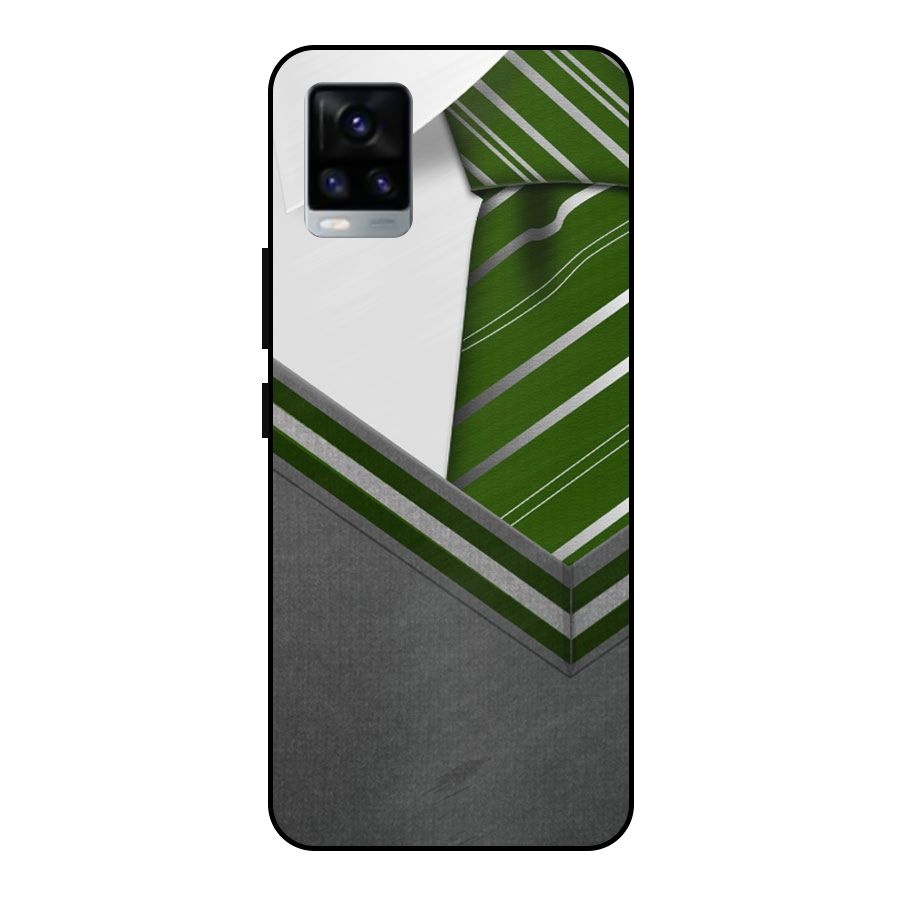Grey Sweater Metal Back Case for Vivo V20 2021