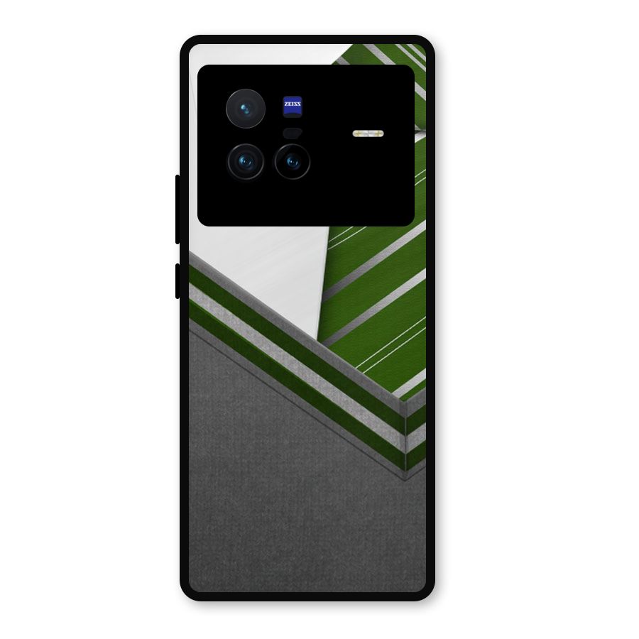 Grey Sweater Metal Back Case for Vivo X80