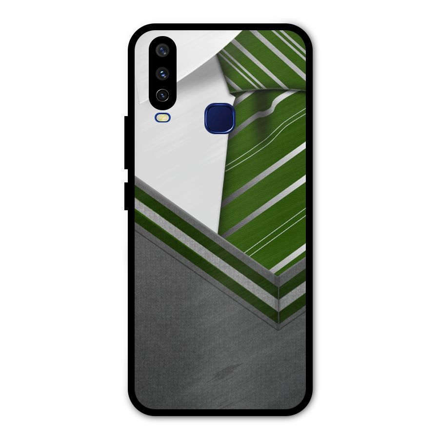 Grey Sweater Metal Back Case for Vivo Y15