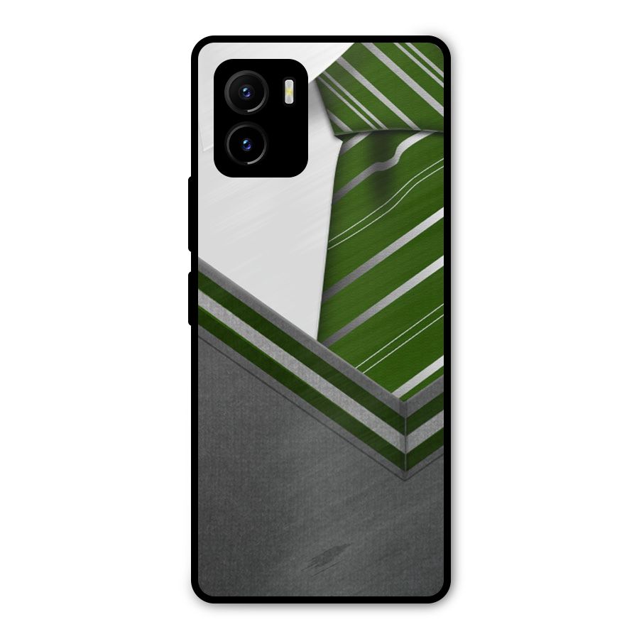 Grey Sweater Metal Back Case for Vivo Y15s