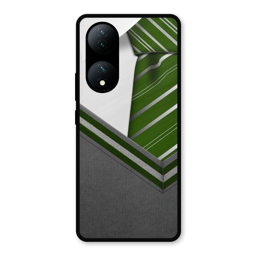 Grey Sweater Metal Back Case for iQOO Z7s