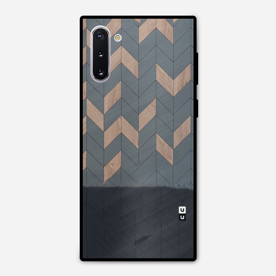 Greyish Wood Design Metal Back Case for Galaxy Note 10