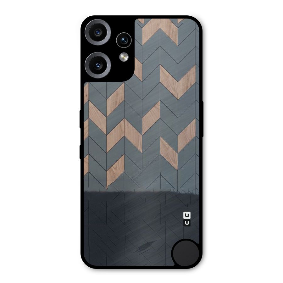 Greyish Wood Design Metal Back Case for Nothing CMF Phone 2 Pro