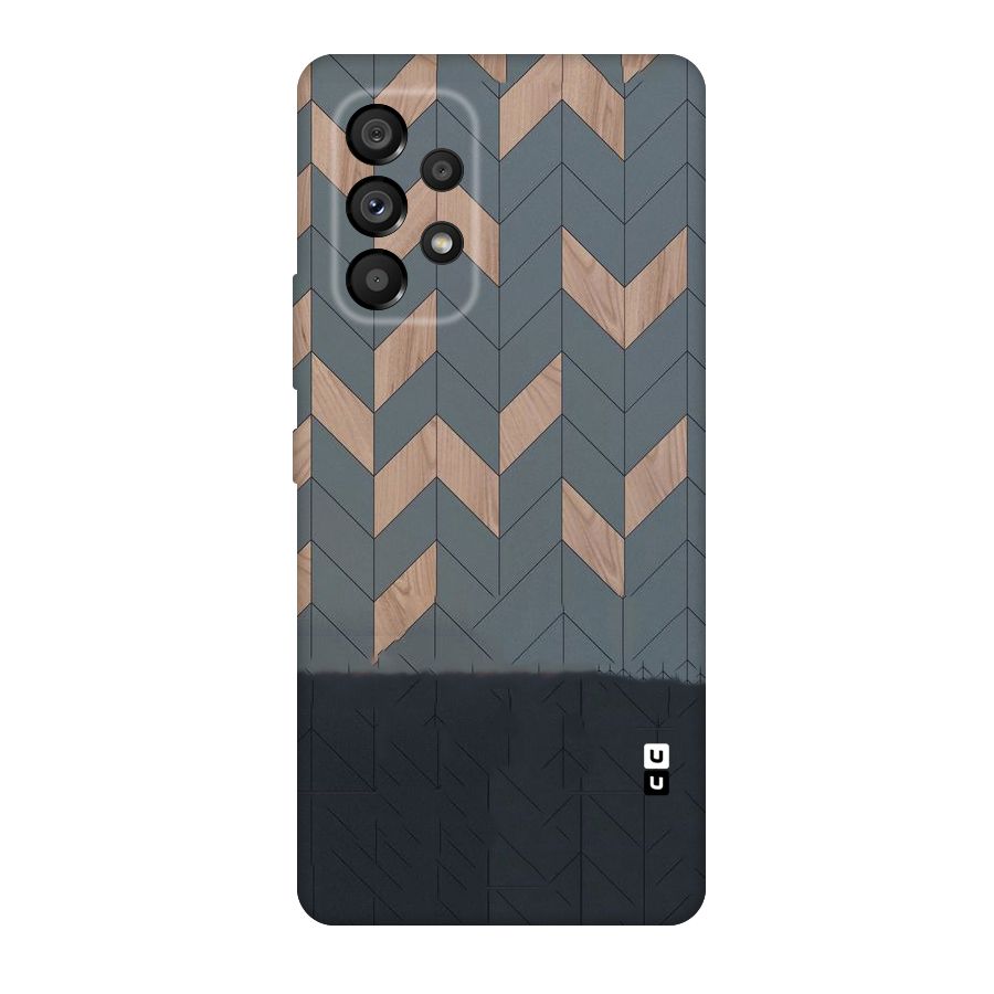 Greyish Wood Design Original Polycarbonate Back Case for Galaxy A53 5G
