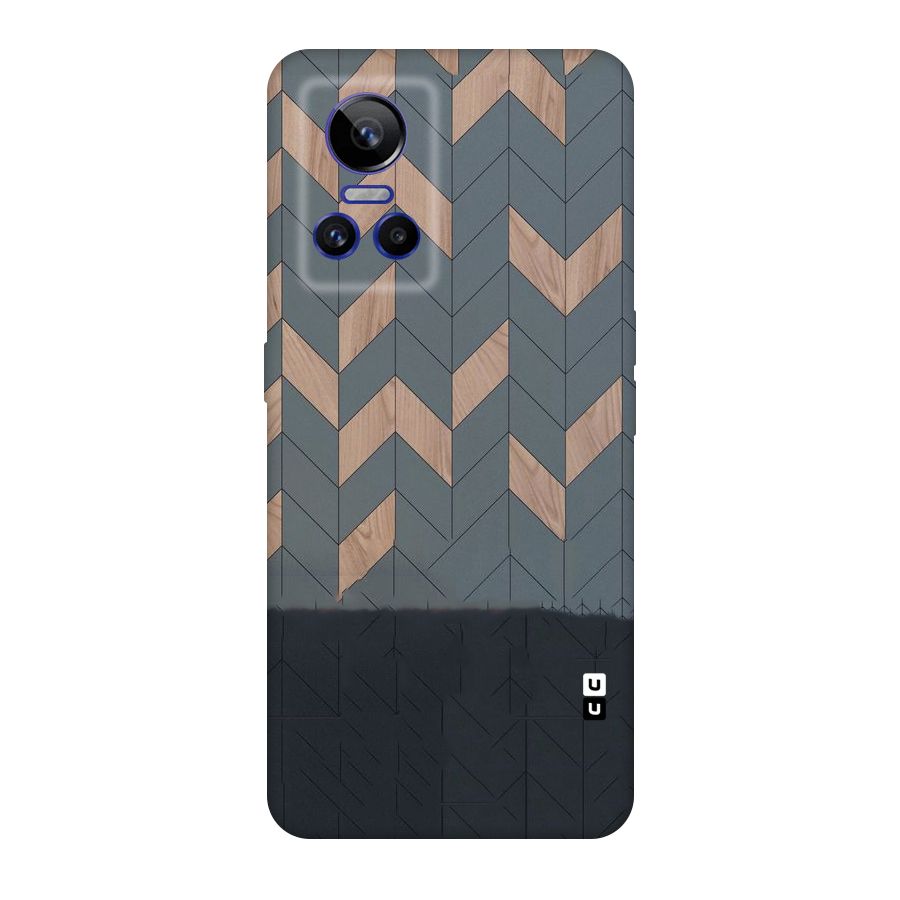 Greyish Wood Design Original Polycarbonate Back Case for Realme GT Neo 3