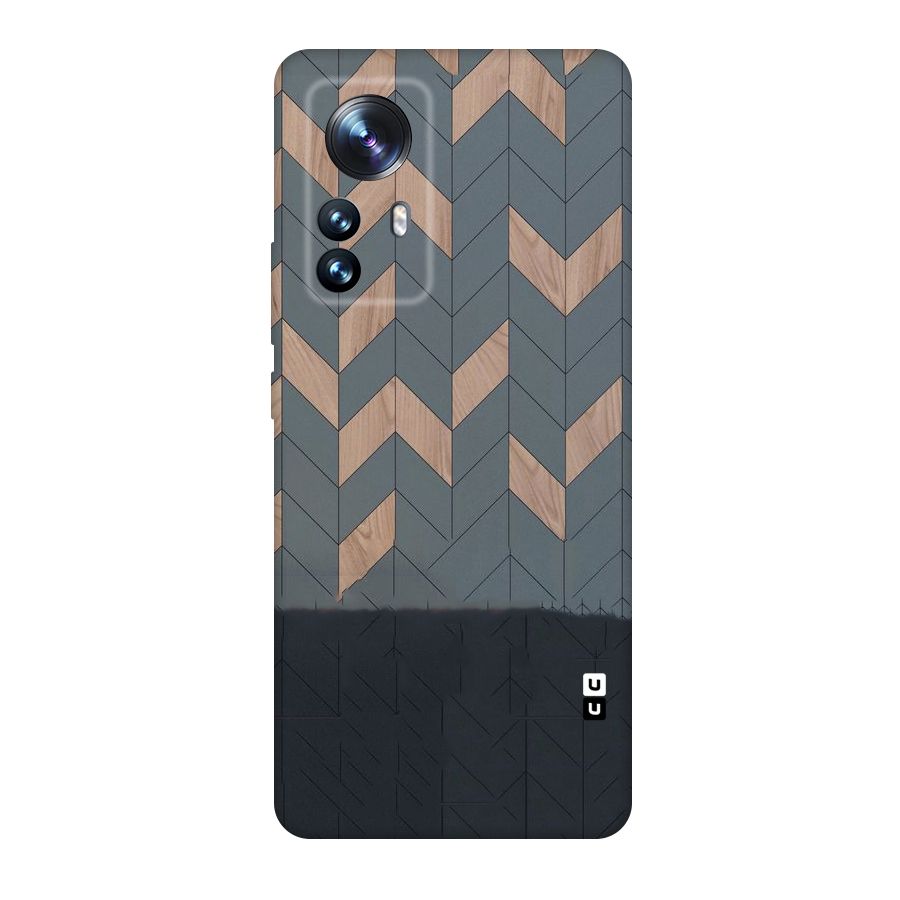 Greyish Wood Design Original Polycarbonate Back Case for Xiaomi 12 Pro