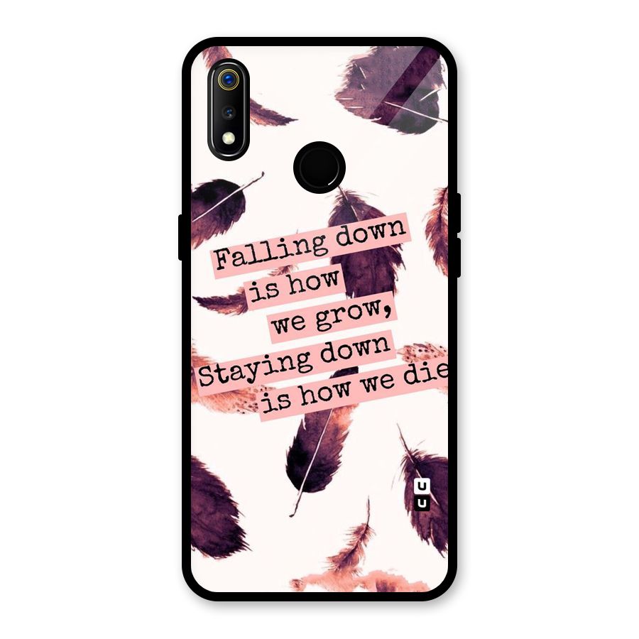 Grow Glass Back Case for Realme 3i