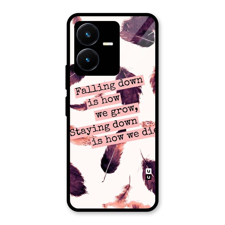 Grow Glass Back Case for Vivo Y22s