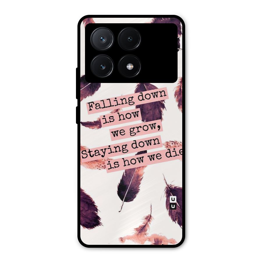 Grow Metal Back Case for Poco X6 Pro