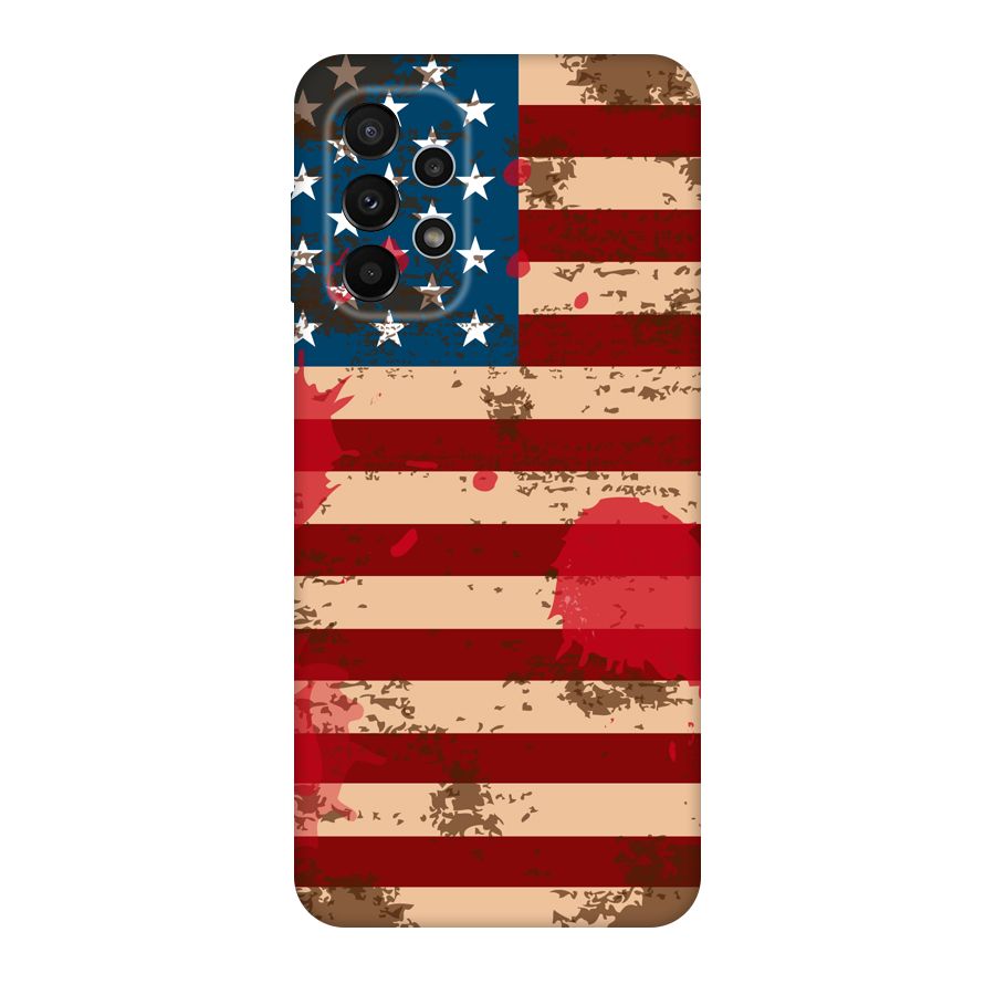 Grunge USA Flag Original Polycarbonate Back Case for Galaxy A23