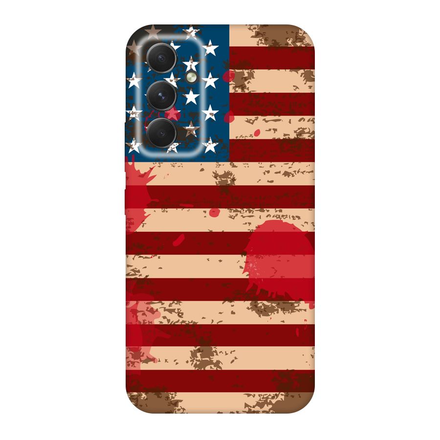 Grunge USA Flag Original Polycarbonate Back Case for Galaxy A54