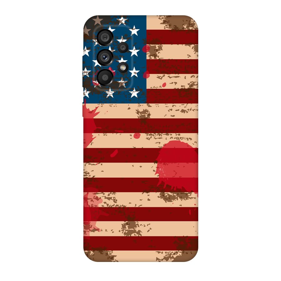 Grunge USA Flag Original Polycarbonate Back Case for Galaxy A73 5G