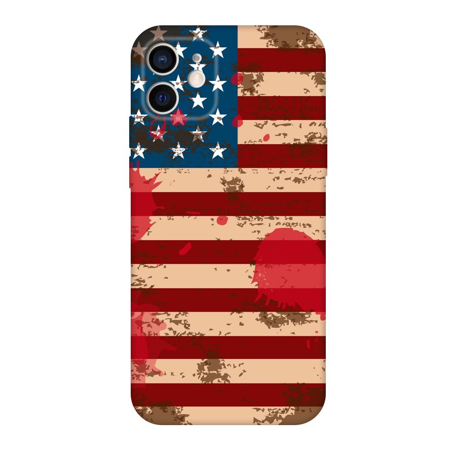 Grunge USA Flag Original Polycarbonate Back Case for iPhone 12