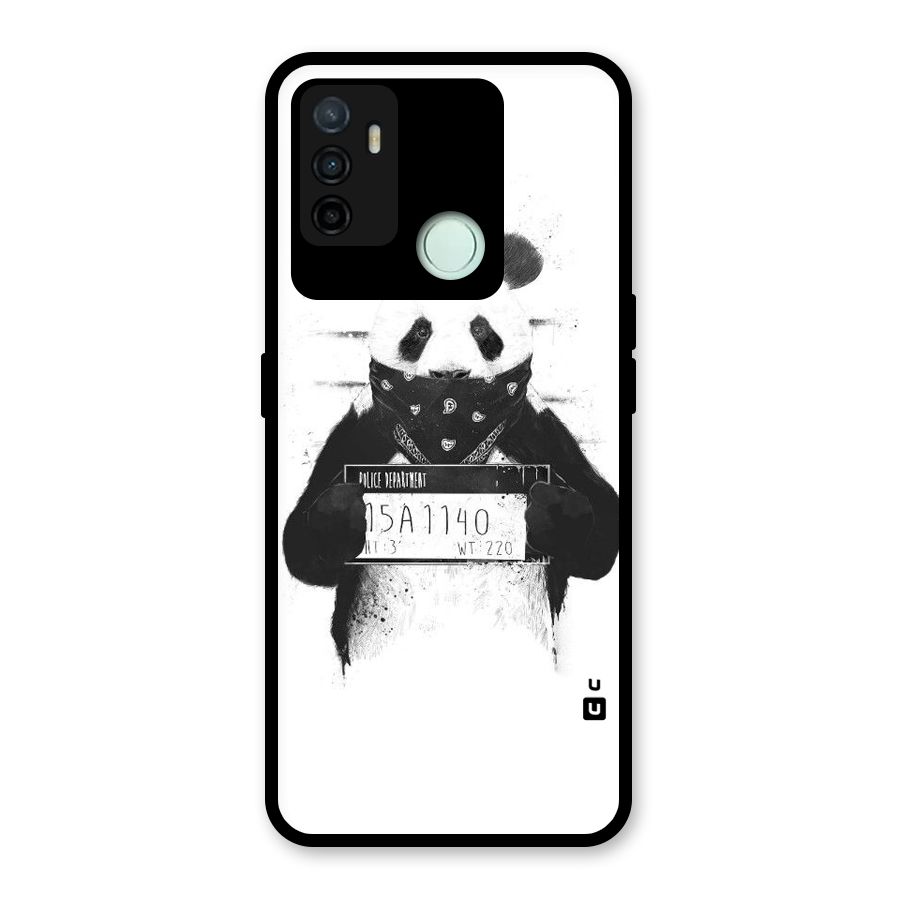 Guilty Panda Glass Back Case for Oppo A53