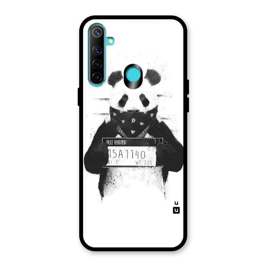 Guilty Panda Glass Back Case for Realme 5i