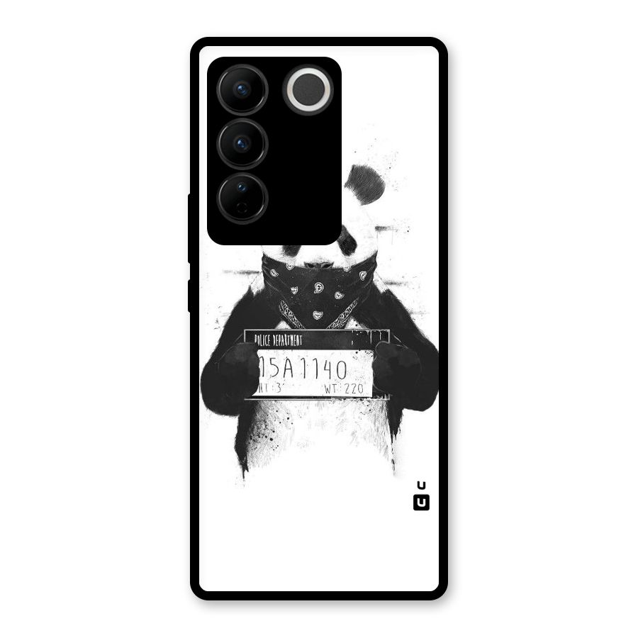 Guilty Panda Glass Back Case for Vivo V27